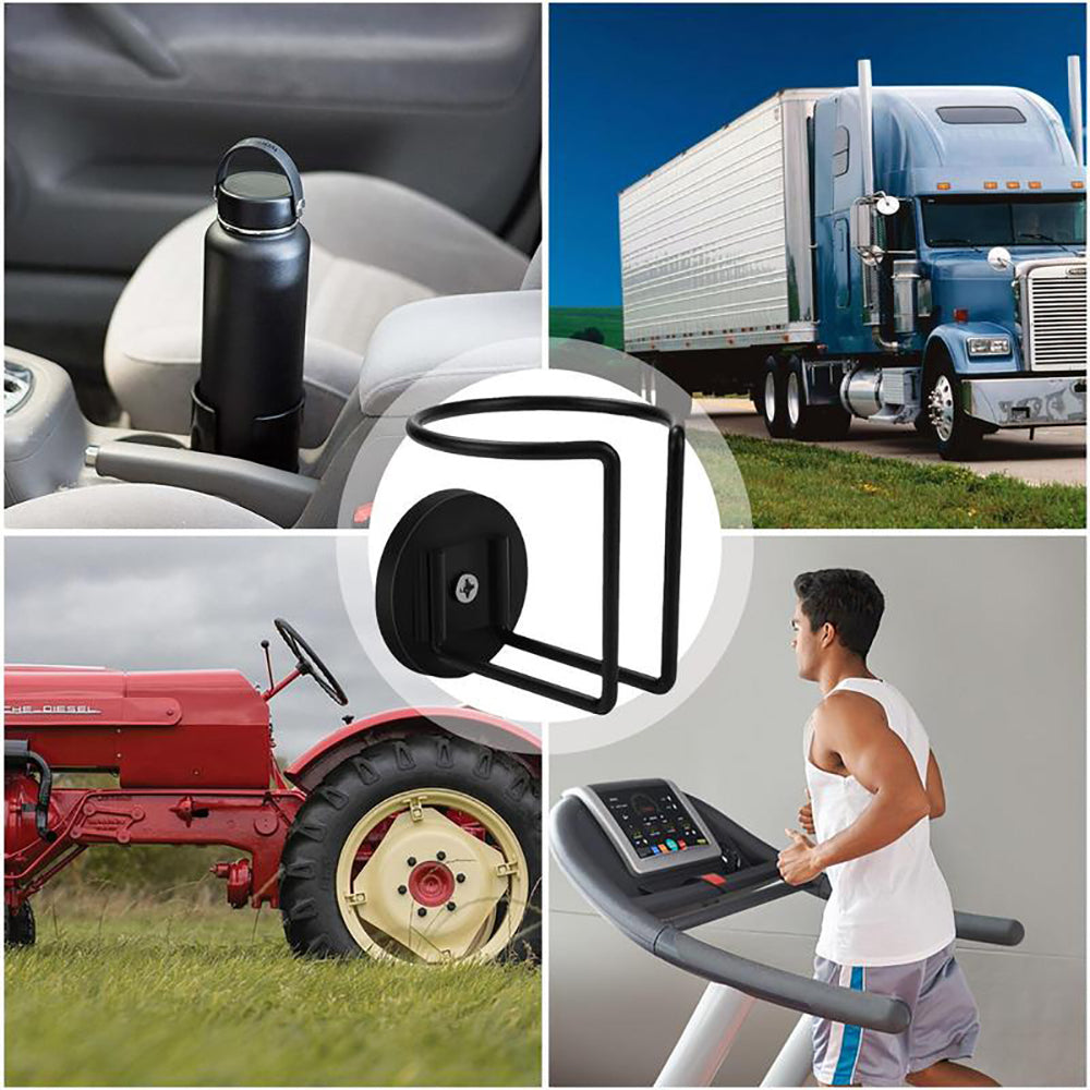 Vibe Geeks Stainless Steel Magnetic Cup Holder Caddy Drink Holder for Tractor Lawn Mower Truck - 1 Pack 10