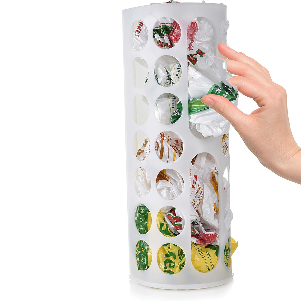 Vibe Geeks Handy Laundry Grocery Bag Storage Holder - White 3