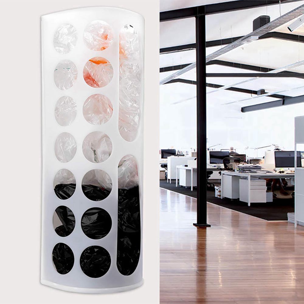 Vibe Geeks Handy Laundry Grocery Bag Storage Holder - White 8