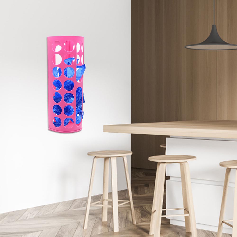 Vibe Geeks Handy Laundry Grocery Bag Storage Holder - White 9