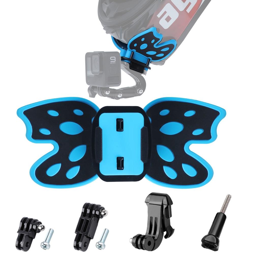 3-way Pivot Arm Butterfly Helmet Mount for Gopro Hero12 - Fluorescent Green 12