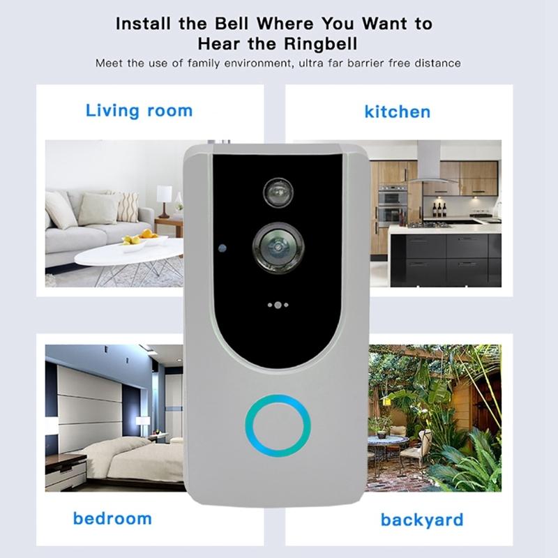 Smart Wifi Video Doorbell With Night Vision - Remote Monitoring 8