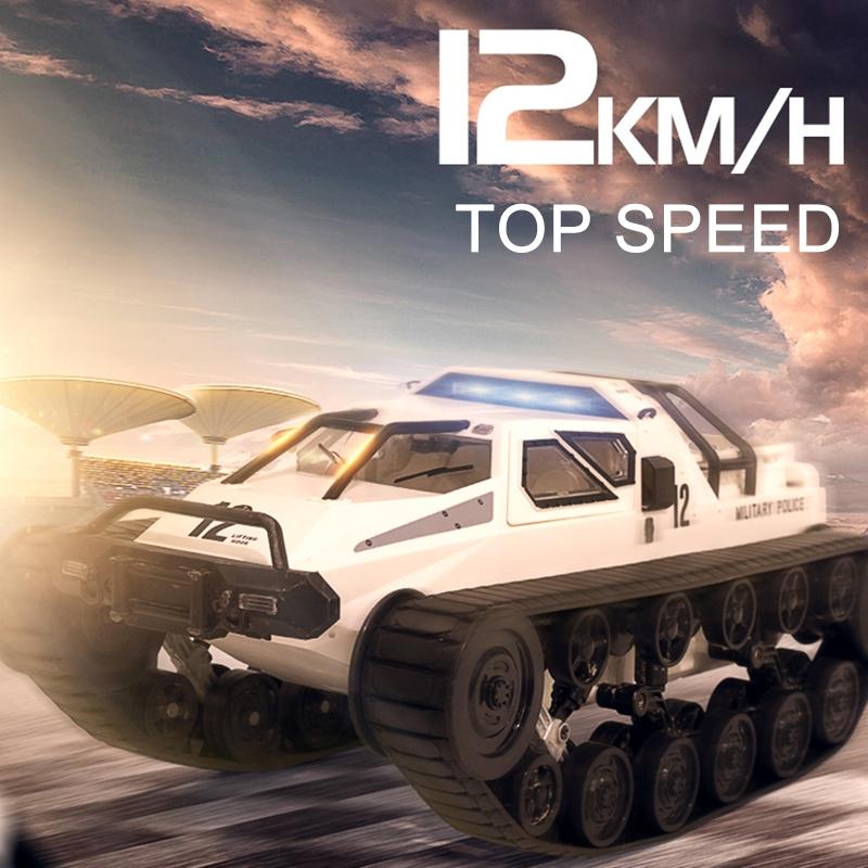 2.4g Rc Tracked Tank Off-road Vehicle Toy 1 12 Scale - Grey 5