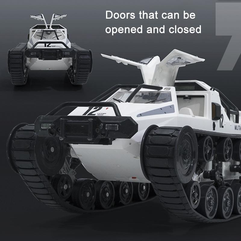 2.4g Rc Tracked Tank Off-road Vehicle Toy 1 12 Scale - Grey 7