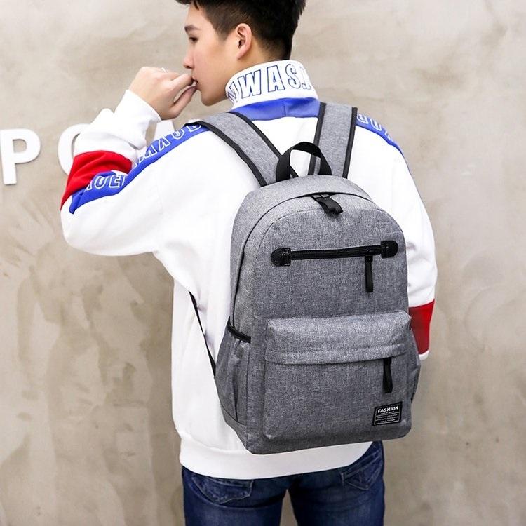 Outdoor Travel Usb Backpack - Compact & Durable - Grey