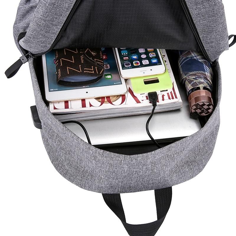 Outdoor Travel Usb Backpack - Compact & Durable - Grey 15