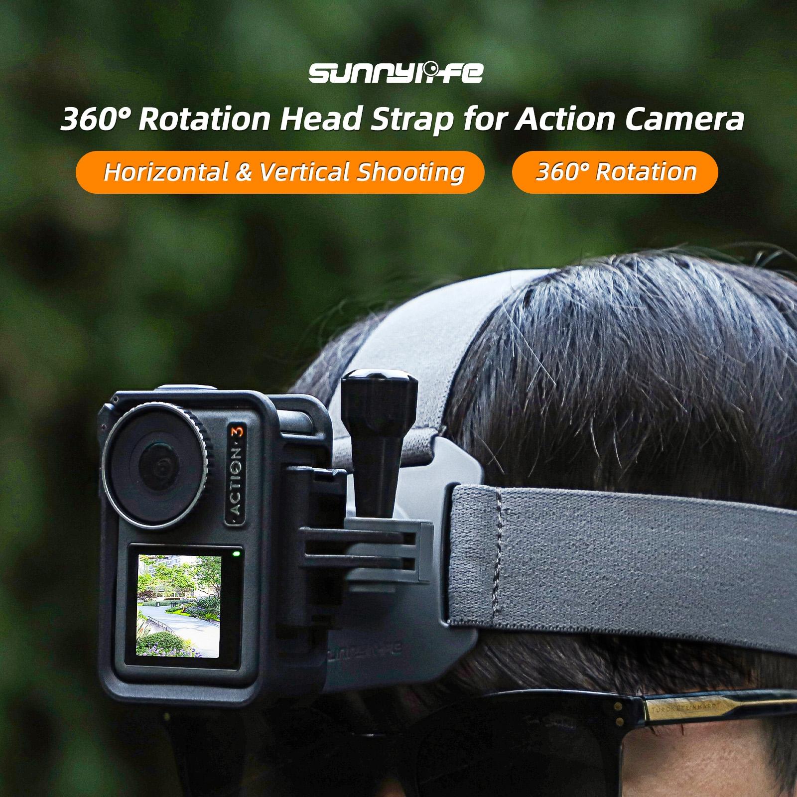 Adjustable 360 Degree Head Strap for Action Cameras - Grey 5