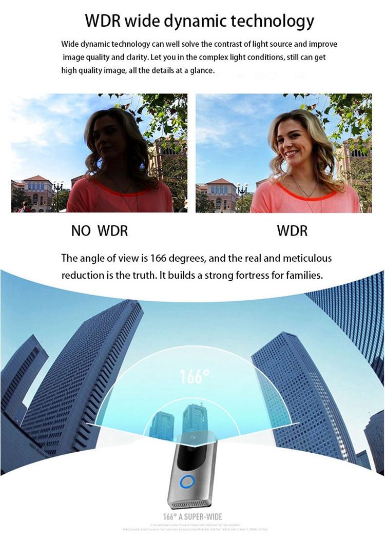 Smart Wifi Video Doorbell With Night Vision & Pir Detection 5