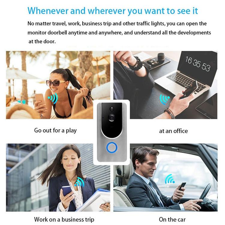 Smart Wifi Video Doorbell With Night Vision & Pir Detection 8