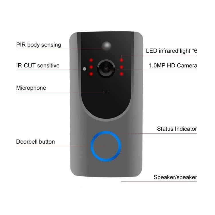 Smart Wifi Video Doorbell With Night Vision & Pir Detection 9