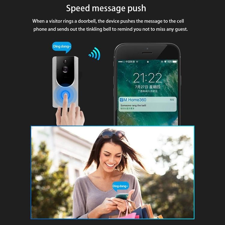 Smart Wifi Video Doorbell With Night Vision & Pir Detection 13