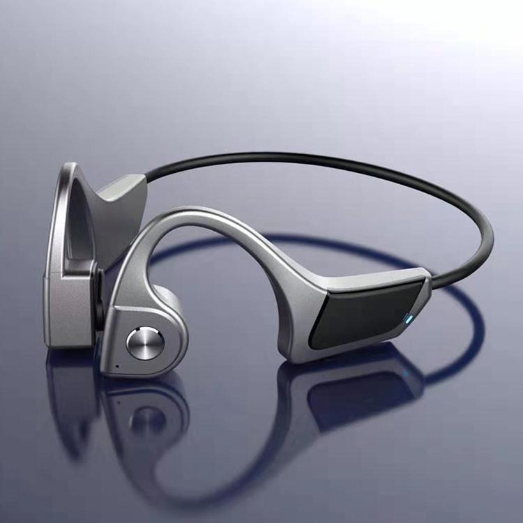 Wireless Bone Conduction Bluetooth Earphones - 4.1 Stereo 5.0 Black - Grey 3