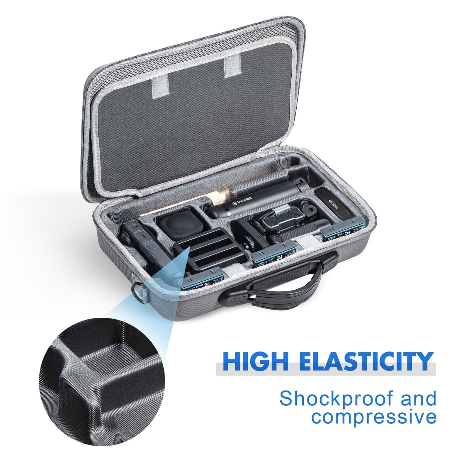 Camera Storage Case with Accessories - Pu Material 5