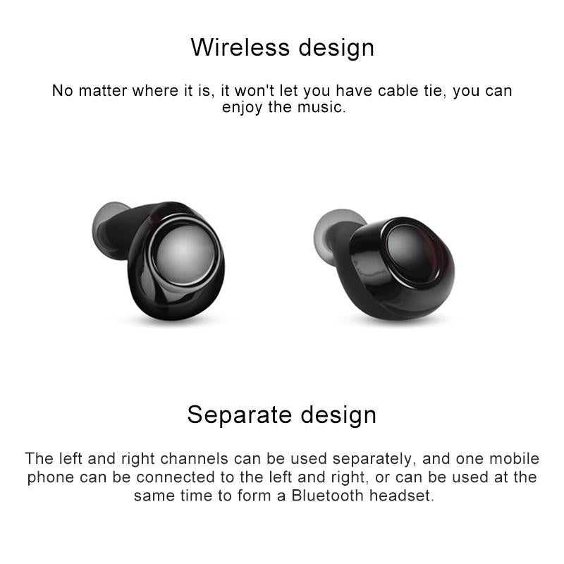 Wireless Tws Bluetooth V5.0 Earphones with Drawer Type S2 Design - Grey 4