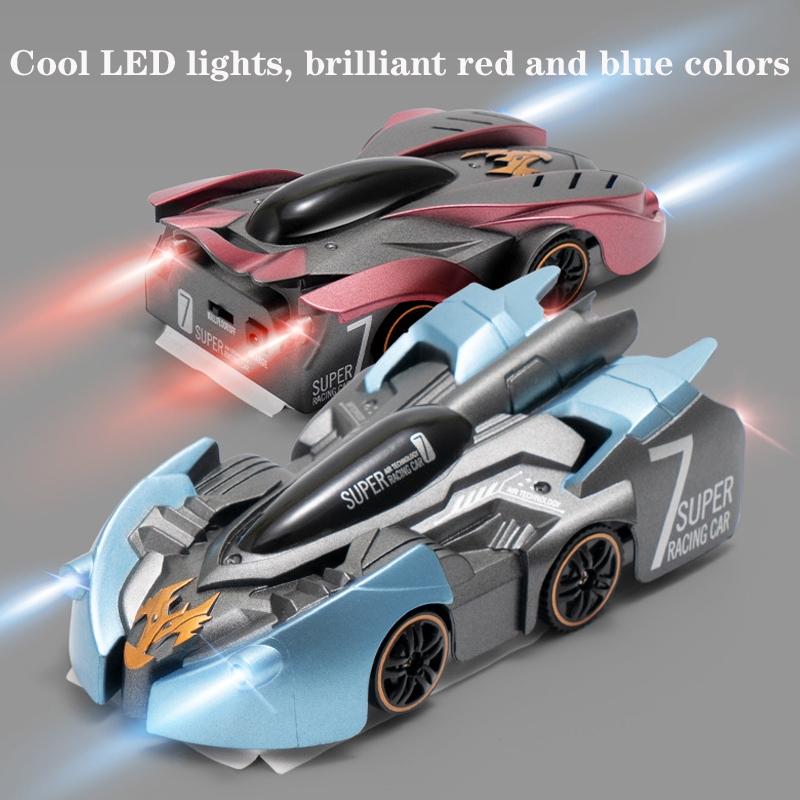 Electric Remote Control Wall Climbing Car for Kids - Mini Toy - Blue Lightning Watch Rc Edition 8