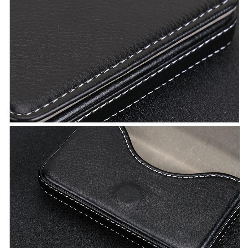 Stainless Steel Magnetic Business Card Holder Pu Leather Case - Apricot 6