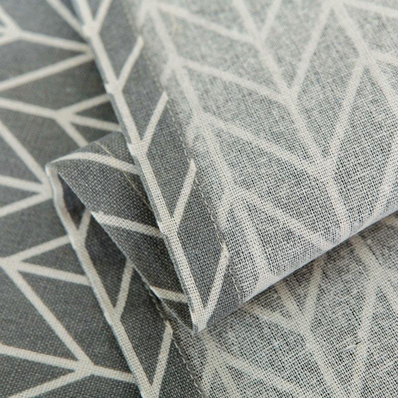 Universal Cotton Linen Microwave Dust Cover - Grey Dandelion 15