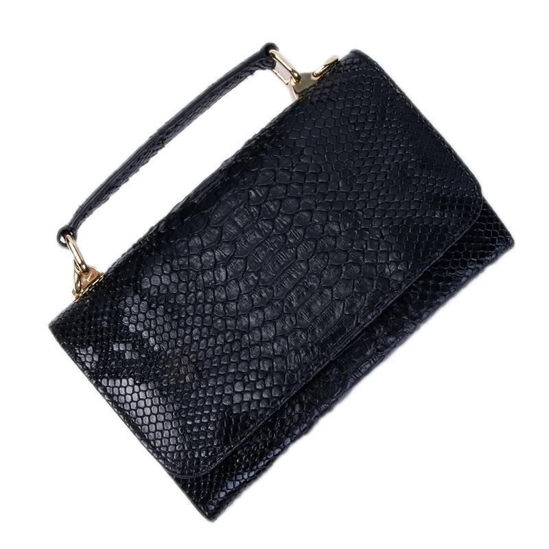 Versatile Lady Crossbody Wrist Bag - Multi-functional - Sequins Black 10
