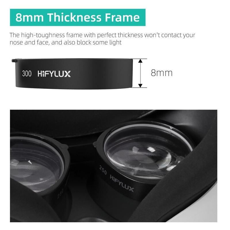 Oculus Quest 2 Myopia Lens Frame - Improved Fit - 600 Degrees 5