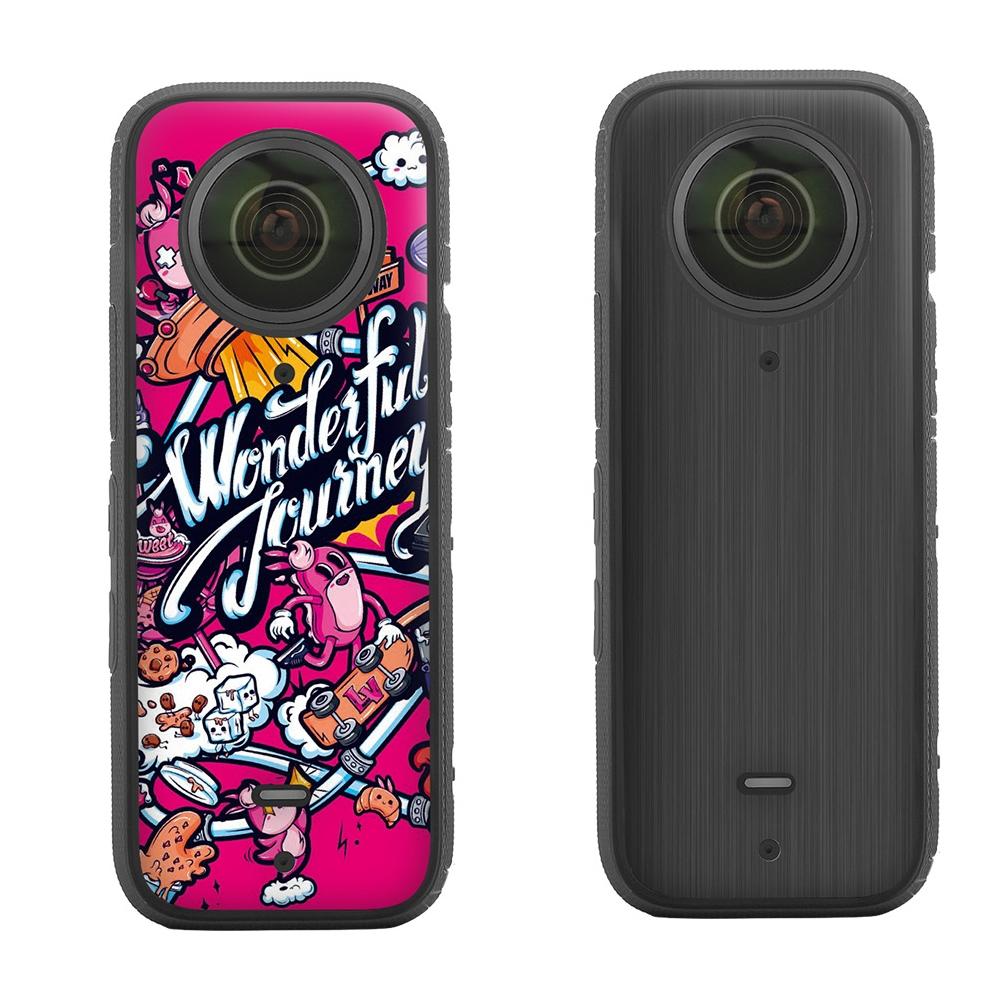 Protective Film Stickers for Dji Insta360 X3 Panoramic Camera - Pirate + Drawing Red 7
