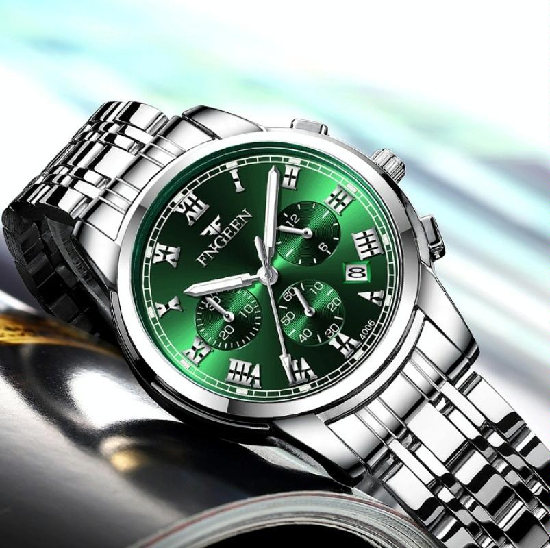 Stylish Women Quartz Watch with Luminous Display and Date - White Steel White Surface 6