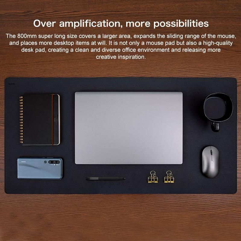 Waterproof Non Slip Desk Pad For Large Mice - Grey 7