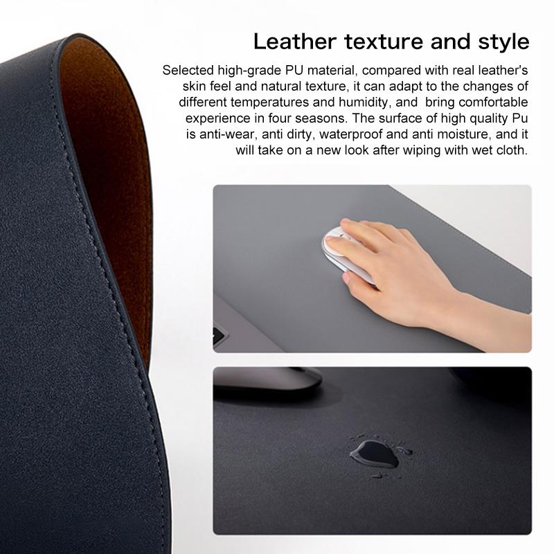 Waterproof Non Slip Desk Pad For Large Mice - Grey 8