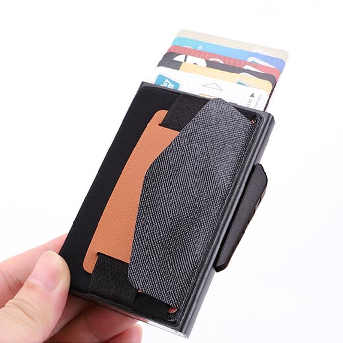 Pop-up Rfid Wallet with Anti-magnetic Protection - Grey 9