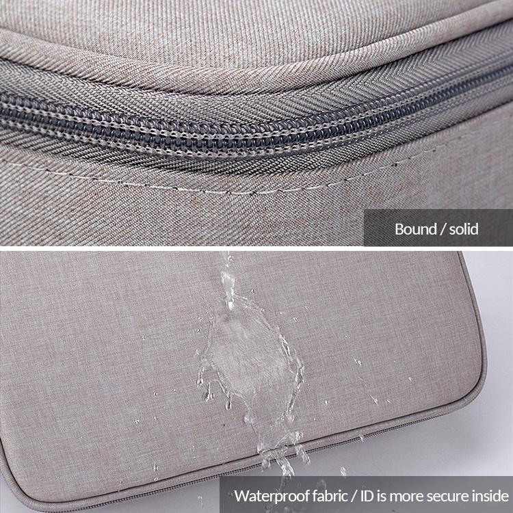 Waterproof Multi-layer Laptop Bag with Password Lock - Grey 4
