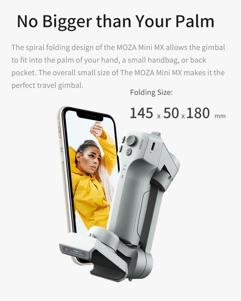 Foldable 3-axis Gimbal for Action Camera and Smartphone - Grey 6