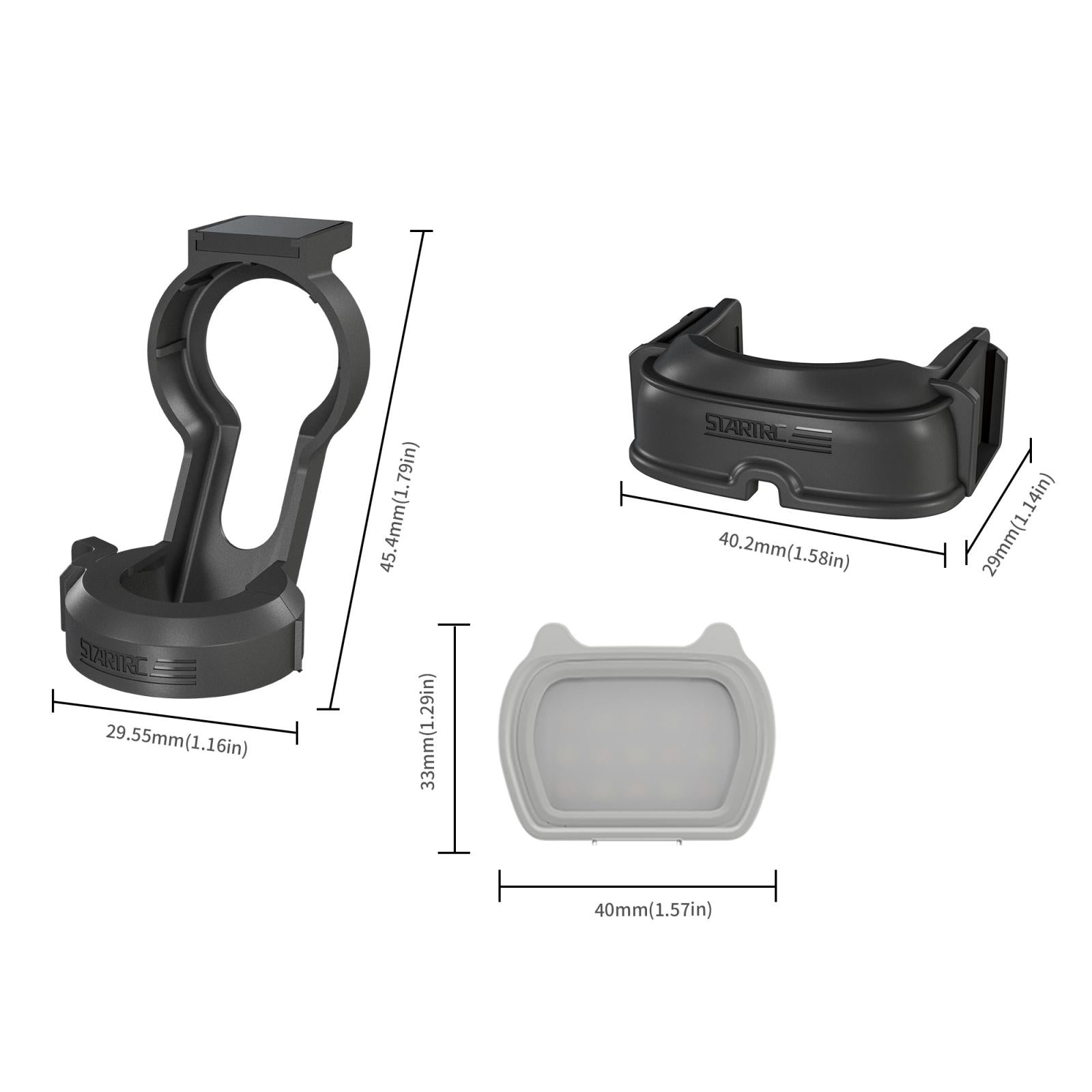 Magnetic Fill Light Kit For Dji Pocket Grey