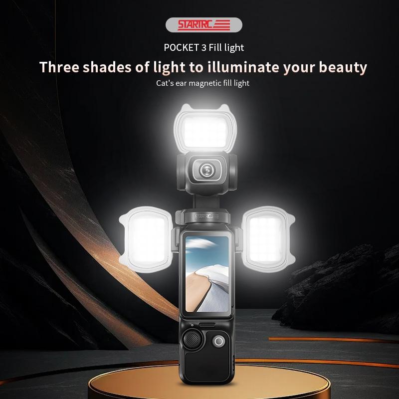 Magnetic Fill Light Kit For Dji Pocket Grey