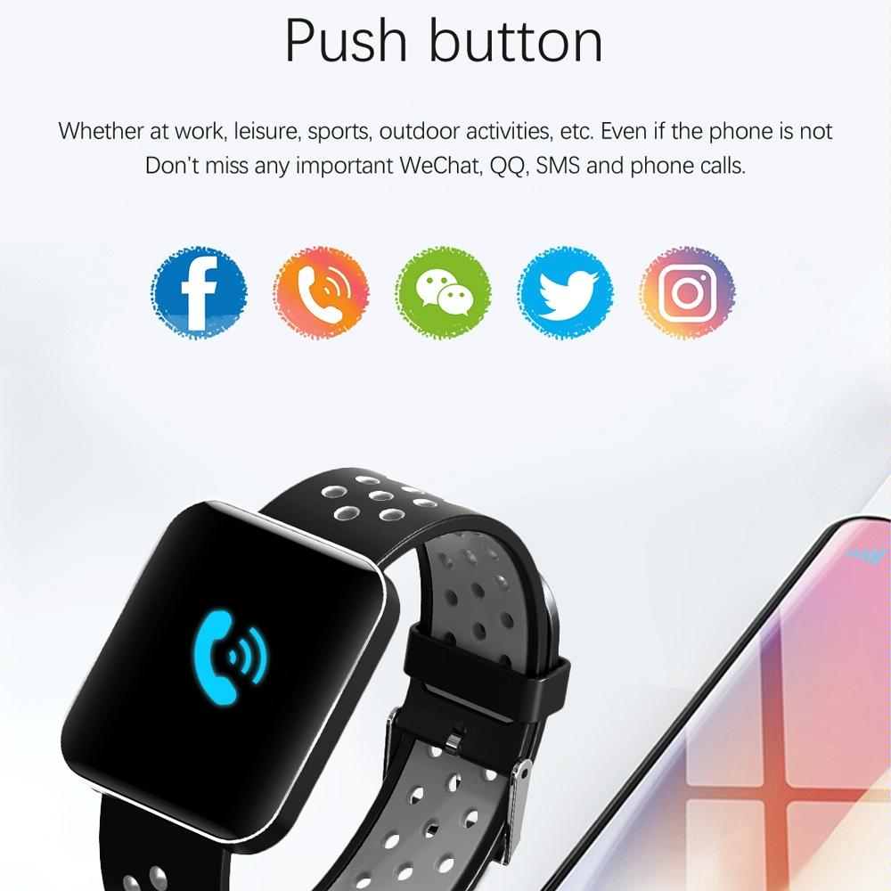 Waterproof Smart Bracelet With Tft Screen And Health Monitoring - Grey 14