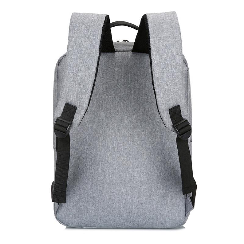 15.6 Laptop Backpack with Usb Charging - Waterproof Oxford Cloth Large Capacity - Grey 6