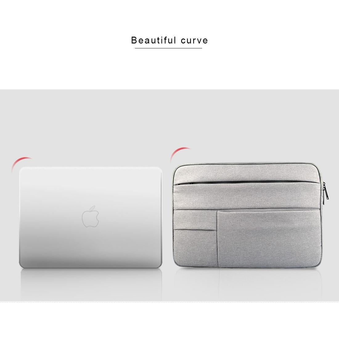 Portable Oxford Cloth Laptop Bag For 13.3 Devices - Universal Fit - Grey 6
