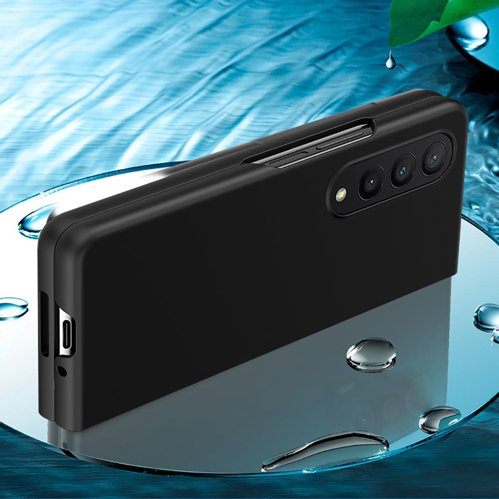 For Samsung Galaxy z Fold4 5G Smooth Skin Phone Case with Big Hole Fuel Injection - Mint Green 5