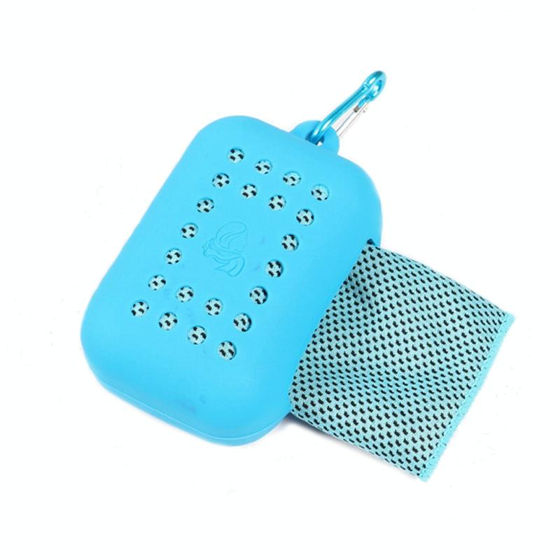 Chill Towel For Summer Workouts - Cylindrical Sky Blue 15