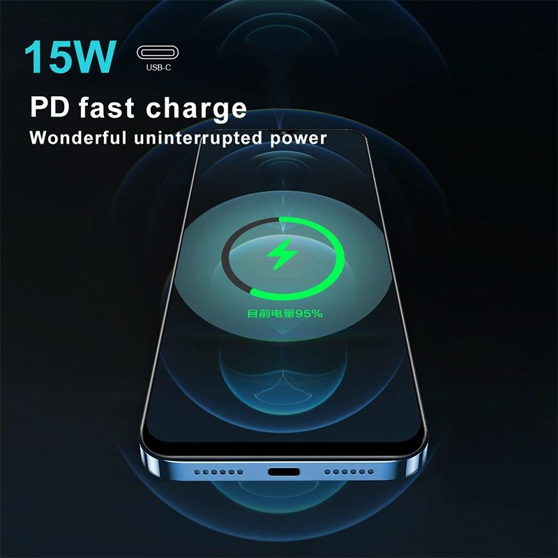 15W Magnetic Wireless Charger For Refrigeration - Grey 7