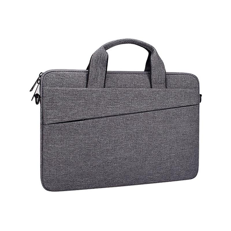 Portable 13.3 Laptop / Tablet Bag With Dual Pockets And Soft Handle - Grey 10