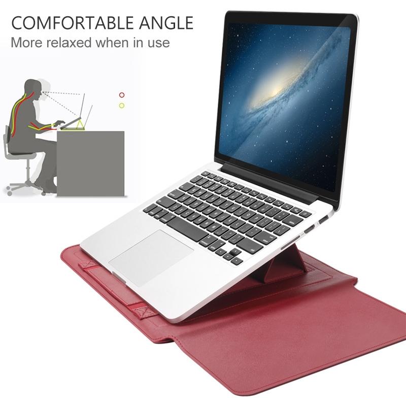 Universal Waterproof Laptop Bag Set With Handle Stand Pen Holder Winders Mouse & Charger Bags - Grey 6
