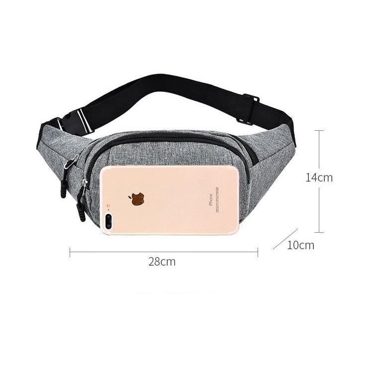 Waterproof Multi Pocket Chest Bag For Sports - Grey 7
