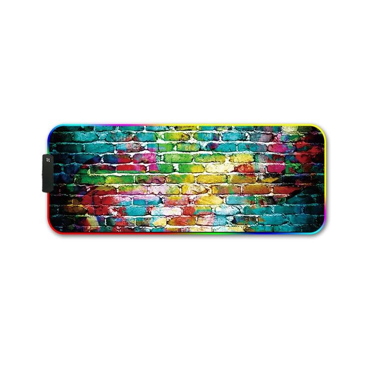 Rgb Non Slip Mouse Pad With Thermal Transfer - Red Fox 9