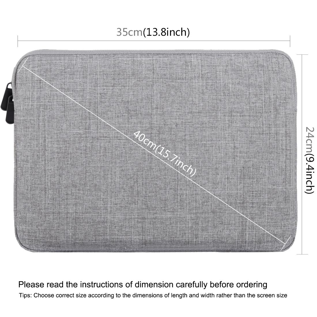 13 Inch Laptop Sleeve Case with Zipper for Macbook Samsung Sony Dell Alienware Chuwi Asus Hp - Grey 4