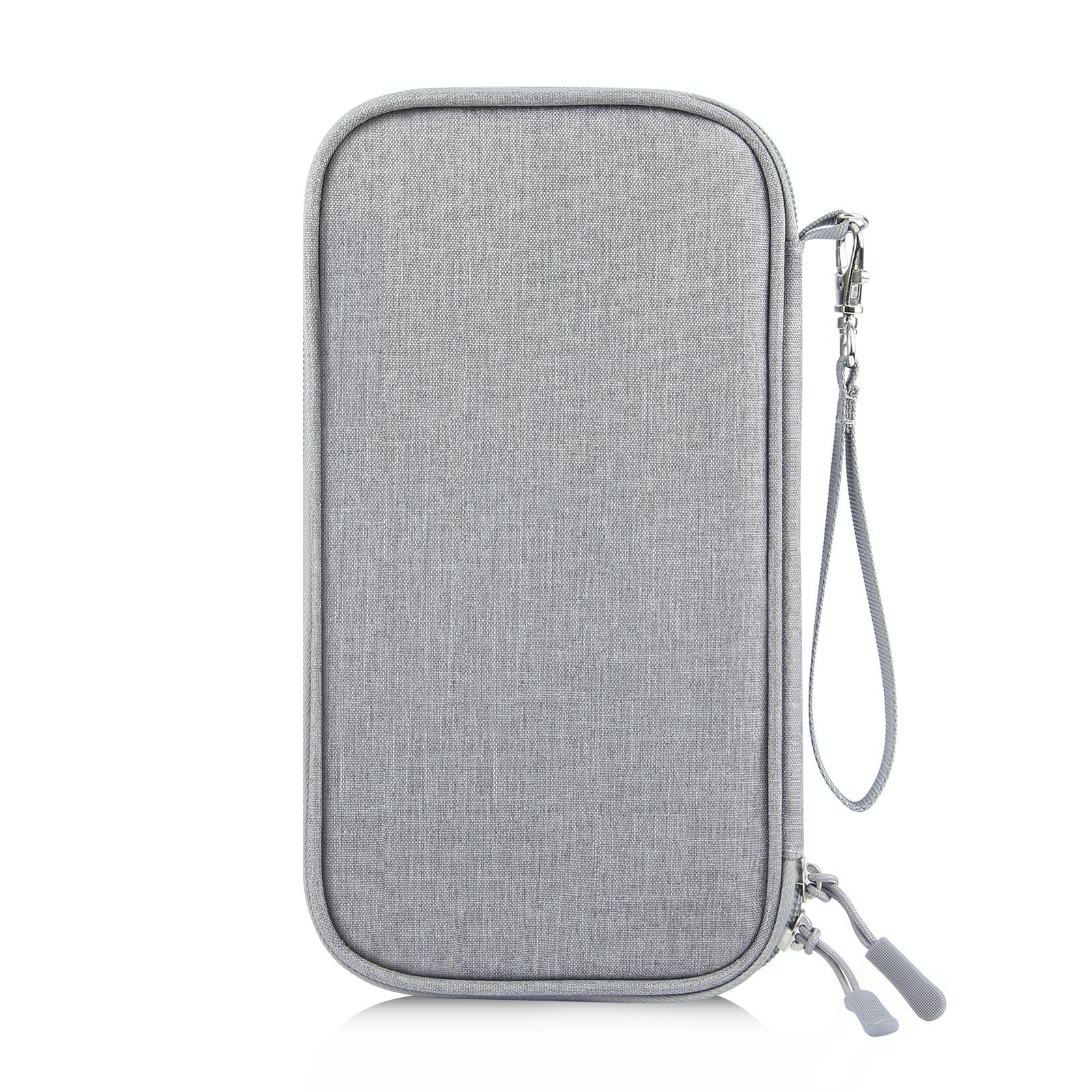 Clutch Bag For Passports Cards & Documents Grey 5