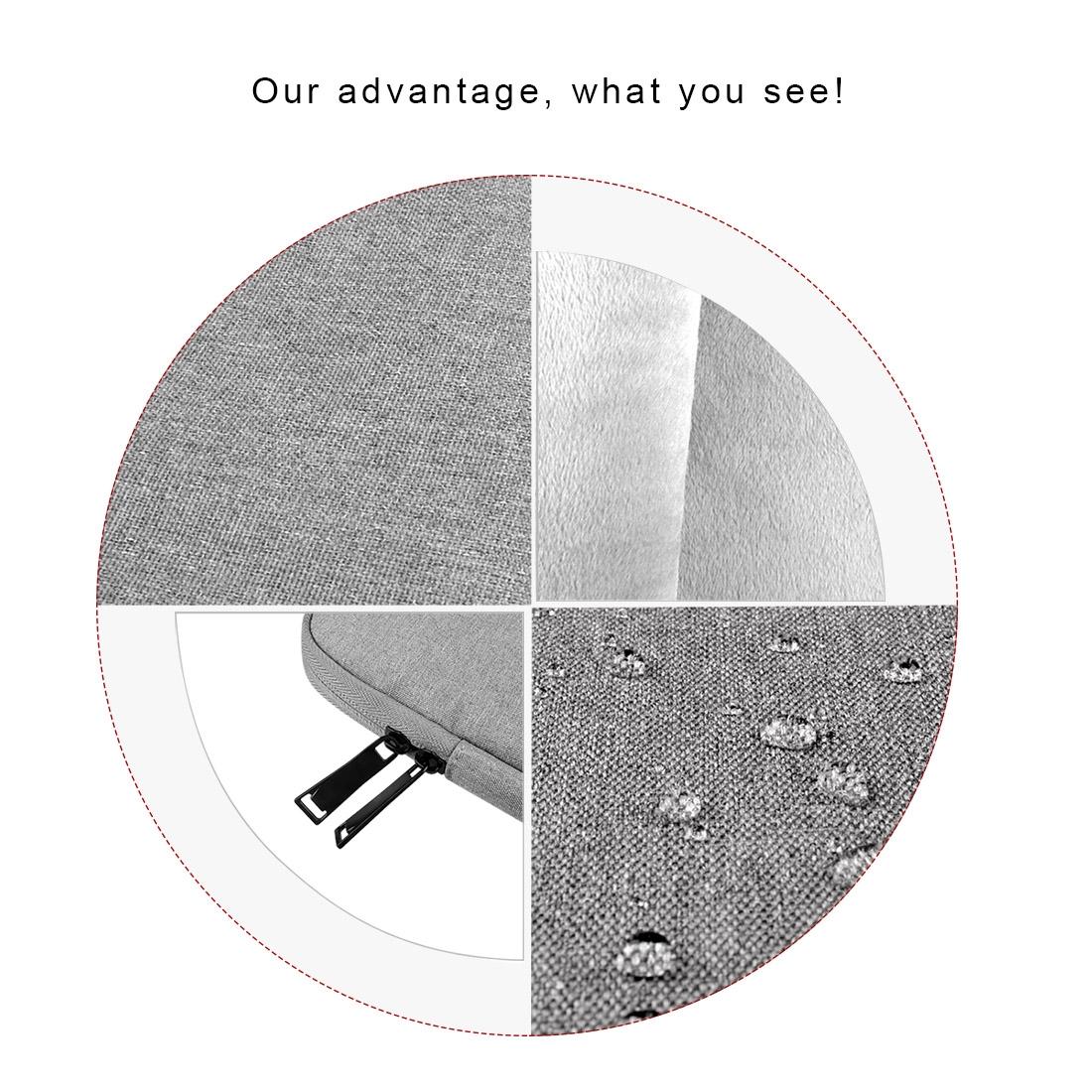 Universal Oxford Cloth Laptop Tablet Bag - Fits 13.3 Inch And Smaller - Grey 6