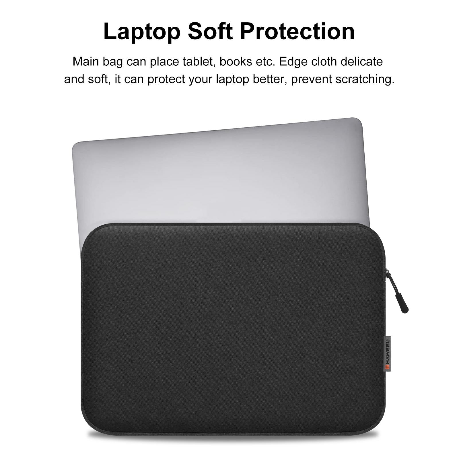13 Laptop Sleeve Briefcase for 12.5-13.5 Laptops - Zipper Closure - Grey 13