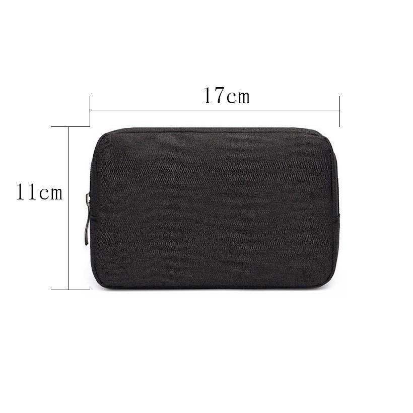 Versatile Headphone Charger & Data Cable Storage Bag - 17 x 11.5 x 5.5cm - Grey 3