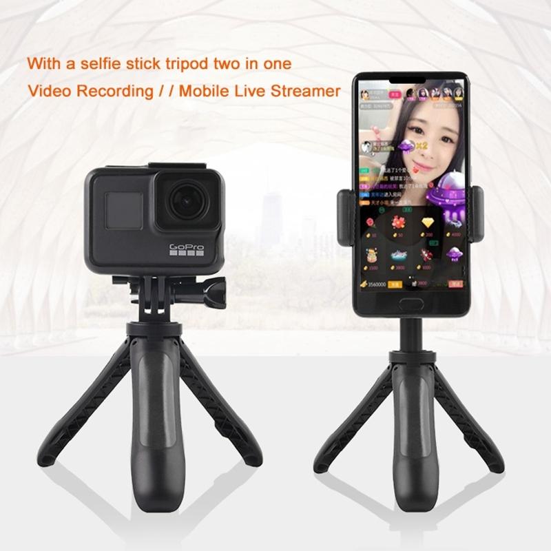 Mini Tripod for Gopro Insta360 Dji Action Cameras - Grey 13