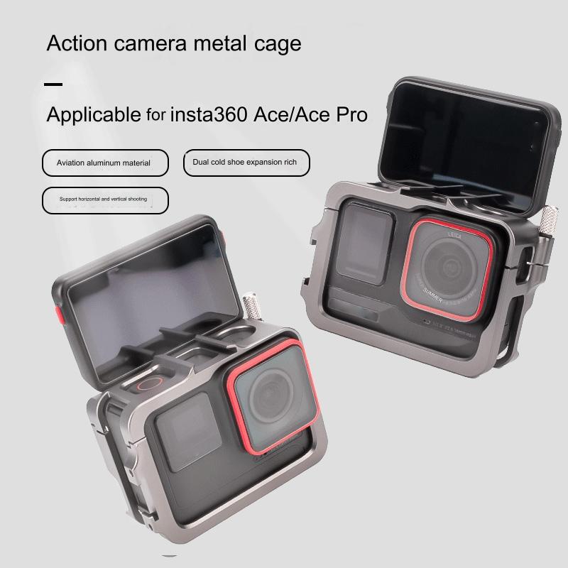 Aluminum Alloy Metal Rabbit Cage for Insta360 Ace Pro 3