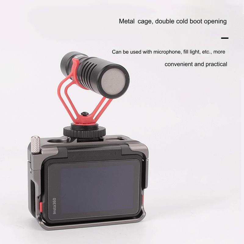 Aluminum Alloy Metal Rabbit Cage for Insta360 Ace Pro 6